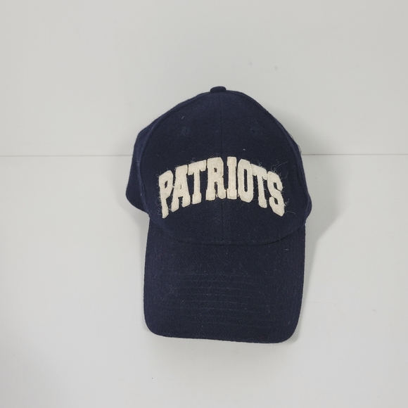Ultimate Lids New England Patriots NFL Navy Blue Embroidered Wool Snapback Hat - Picture 1 of 7